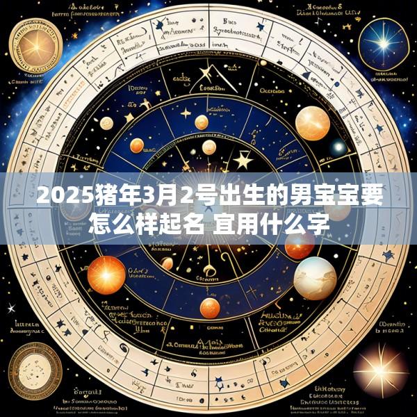 2025猪年3月2号出生的男宝宝要怎么样起名 宜用什么字