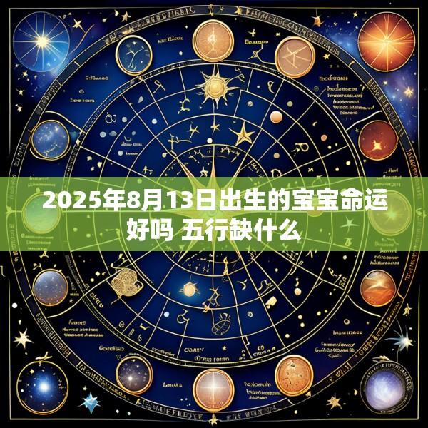 2025年8月13日出生的宝宝命运好吗 五行缺什么