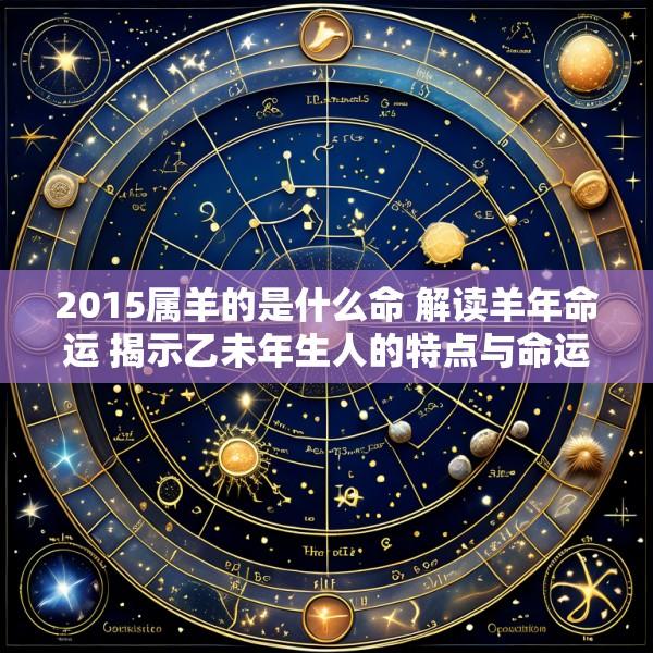 2015属羊的是什么命 解读羊年命运 揭示乙未年生人的特点与命运