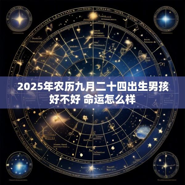 2025年农历九月二十四出生男孩好不好 命运怎么样