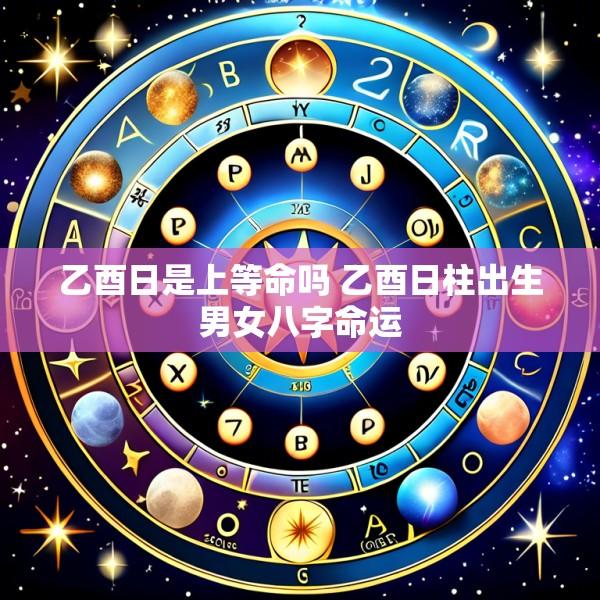 乙酉日是上等命吗 乙酉日柱出生男女八字命运