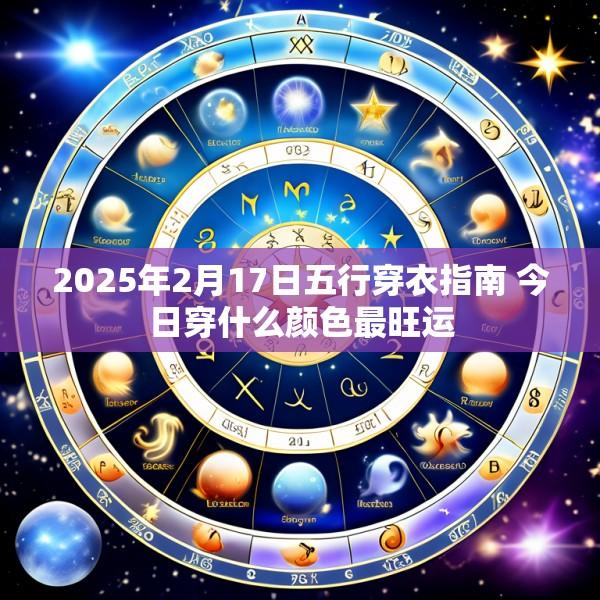 2025年2月17日五行穿衣指南 今日穿什么颜色最旺运