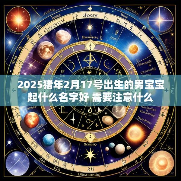 2025猪年2月17号出生的男宝宝起什么名字好 需要注意什么