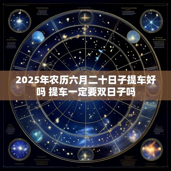 2025年农历六月二十日子提车好吗 提车一定要双日子吗
