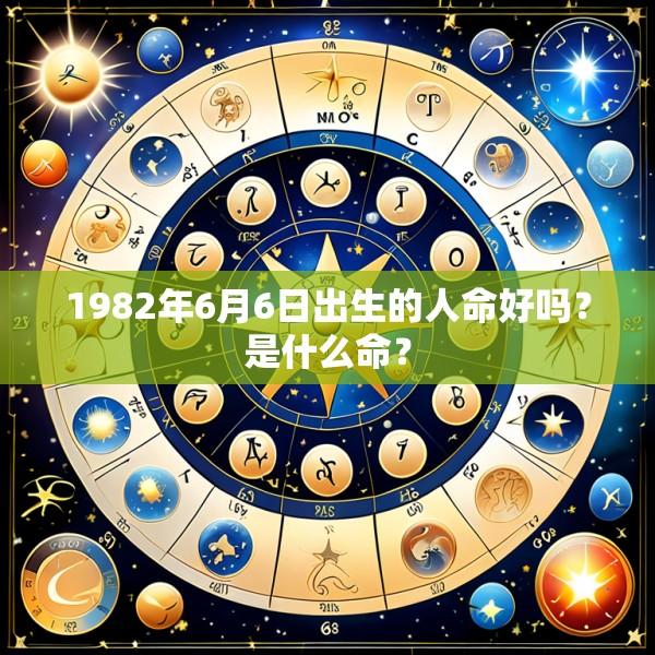 1982年6月6日出生的人命好吗？是什么命？