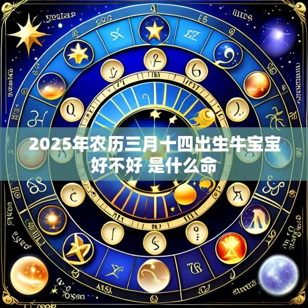 2025年农历三月十四出生牛宝宝好不好 是什么命