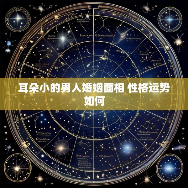 耳朵小的男人婚姻面相 性格运势如何