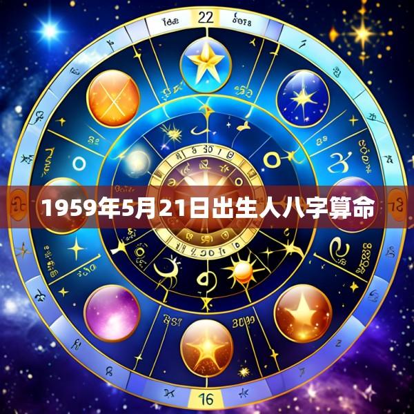 1959年5月21日出生人八字算命