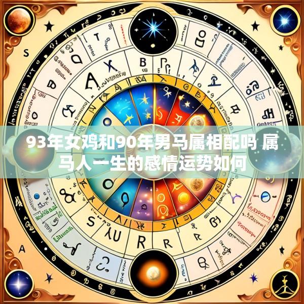 93年女鸡和90年男马属相配吗 属马人一生的感情运势如何