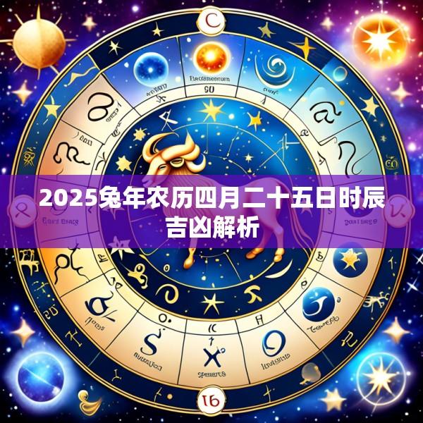 2025兔年农历四月二十五日时辰吉凶解析