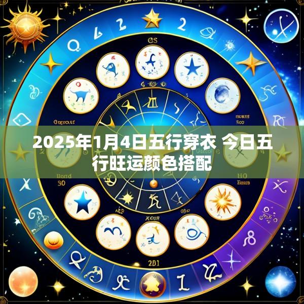 2025年1月4日五行穿衣 今日五行旺运颜色搭配