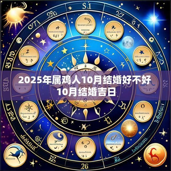 2025年属鸡人10月结婚好不好 10月结婚吉日