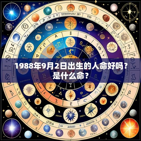 1988年9月2日出生的人命好吗？是什么命？