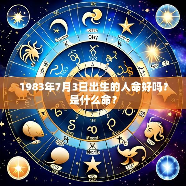 1983年7月3日出生的人命好吗？是什么命？