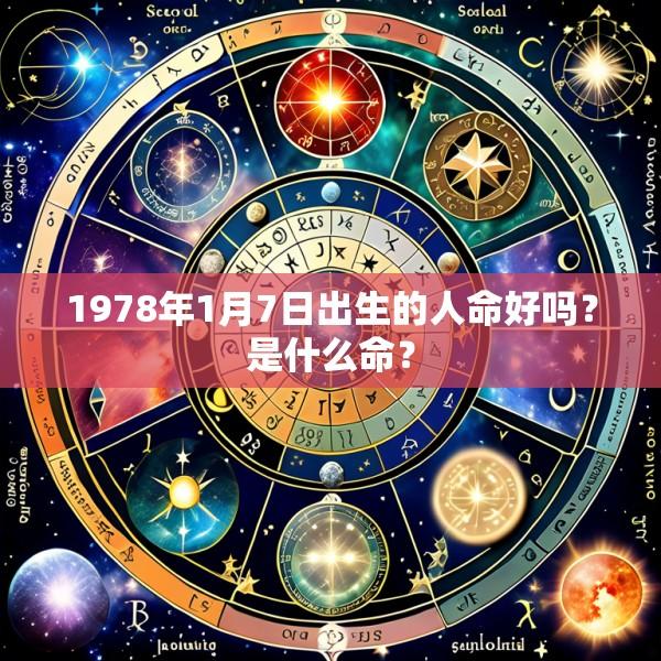 1978年1月7日出生的人命好吗？是什么命？