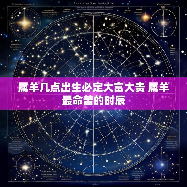 属羊几点出生必定大富大贵 属羊最命苦的时辰