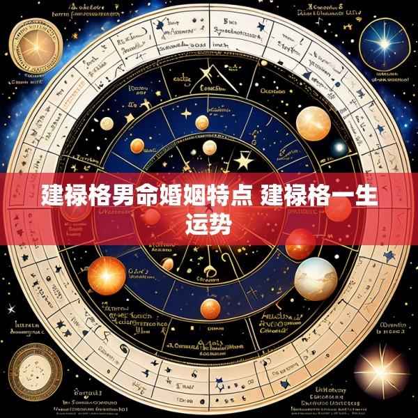 建禄格男命婚姻特点 建禄格一生运势