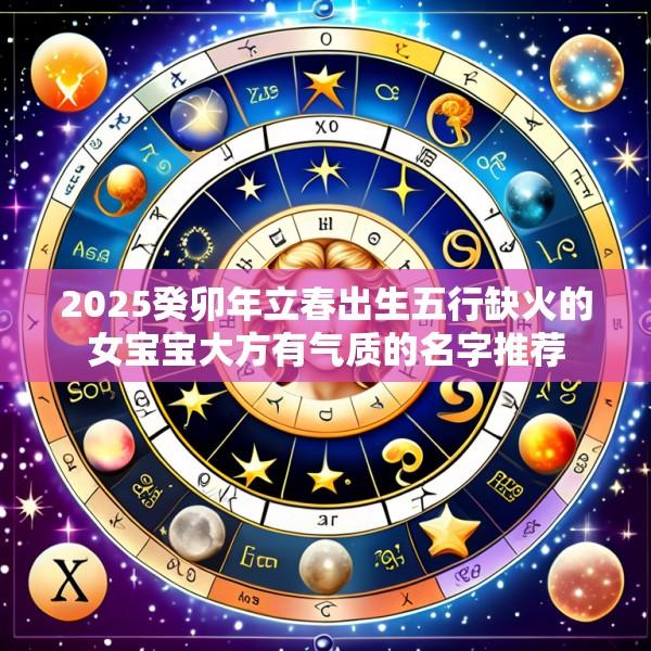 2025癸卯年立春出生五行缺火的女宝宝大方有气质的名字推荐