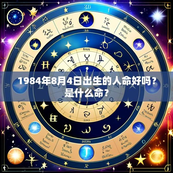 1984年8月4日出生的人命好吗？是什么命？