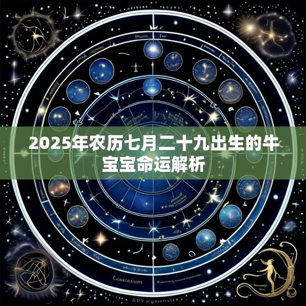 2025年农历七月二十九出生的牛宝宝命运解析