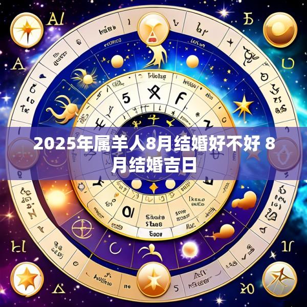 2025年属羊人8月结婚好不好 8月结婚吉日