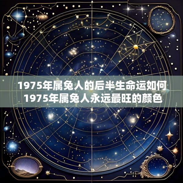 1975年属兔人的后半生命运如何 1975年属兔人永远最旺的颜色