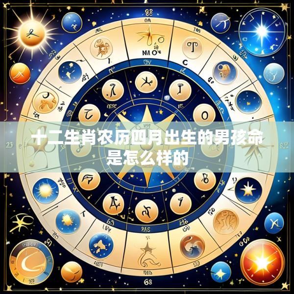 十二生肖农历四月出生的男孩命是怎么样的