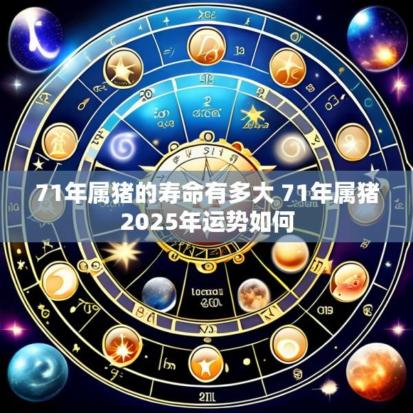 71年属猪的寿命有多大 71年属猪2025年运势如何