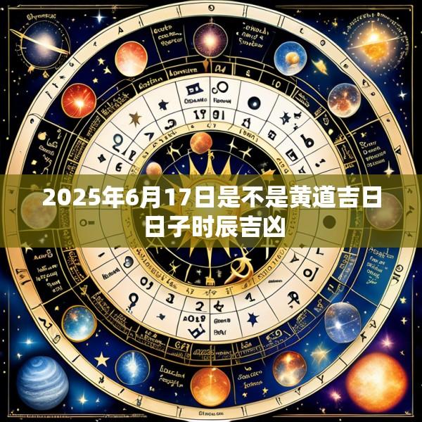 2025年6月17日是不是黄道吉日 日子时辰吉凶