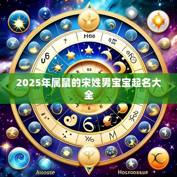 2025年属鼠的宋姓男宝宝起名大全