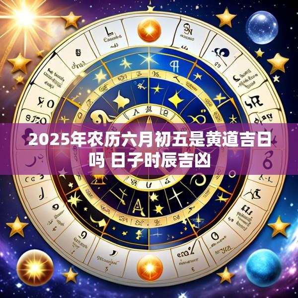 2025年农历六月初五是黄道吉日吗 日子时辰吉凶