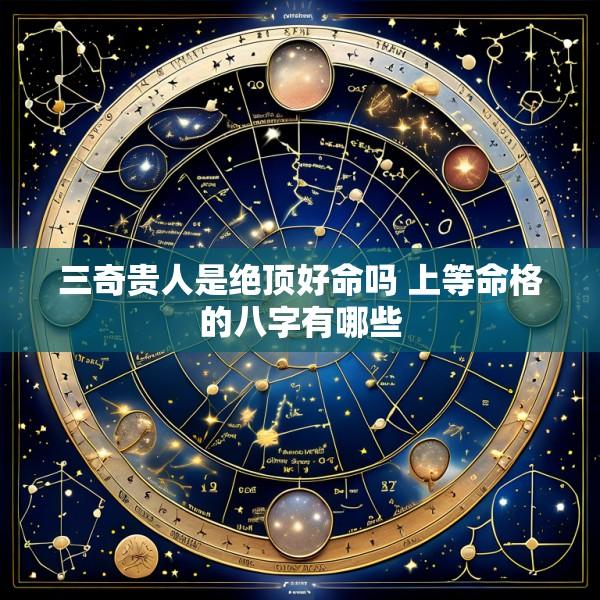 三奇贵人是绝顶好命吗 上等命格的八字有哪些