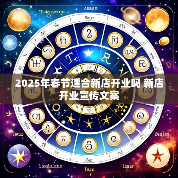 2025年春节适合新店开业吗 新店开业宣传文案