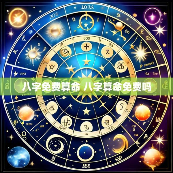 八字免费算命 八字算命免费吗