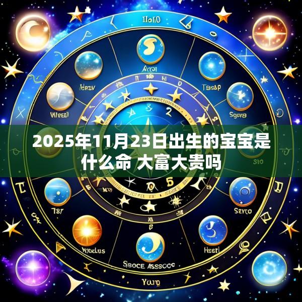 2025年11月23日出生的宝宝是什么命 大富大贵吗