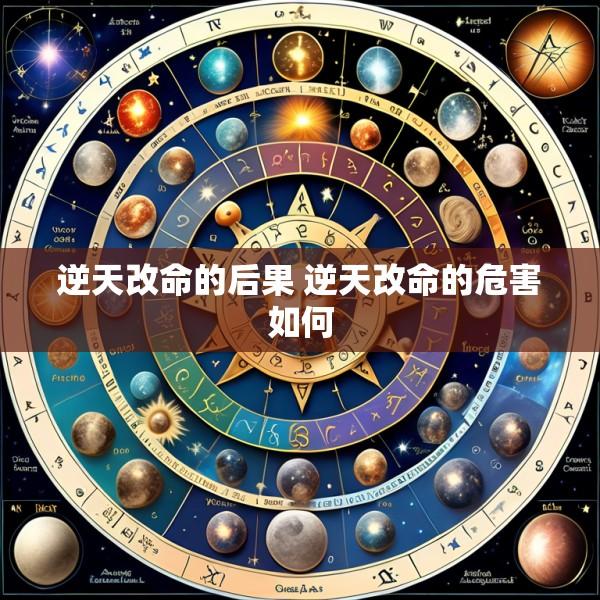 逆天改命的后果 逆天改命的危害如何