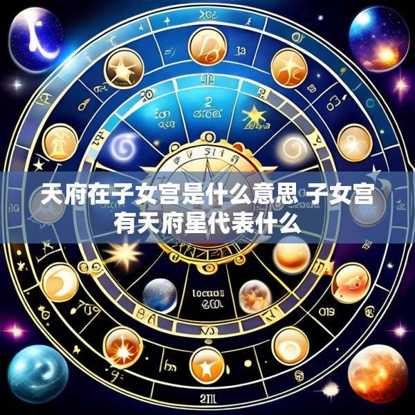 天府在子女宫是什么意思 子女宫有天府星代表什么