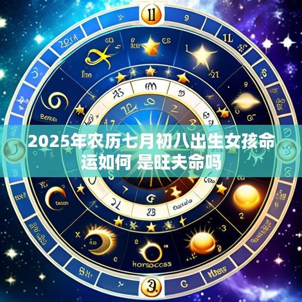 2025年农历七月初八出生女孩命运如何 是旺夫命吗