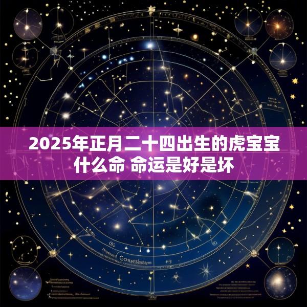 2025年正月二十四出生的虎宝宝什么命 命运是好是坏