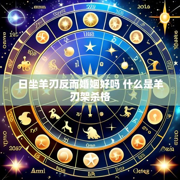 日坐羊刃反而婚姻好吗 什么是羊刃架杀格
