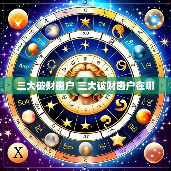 三大破财窗户 三大破财窗户在哪