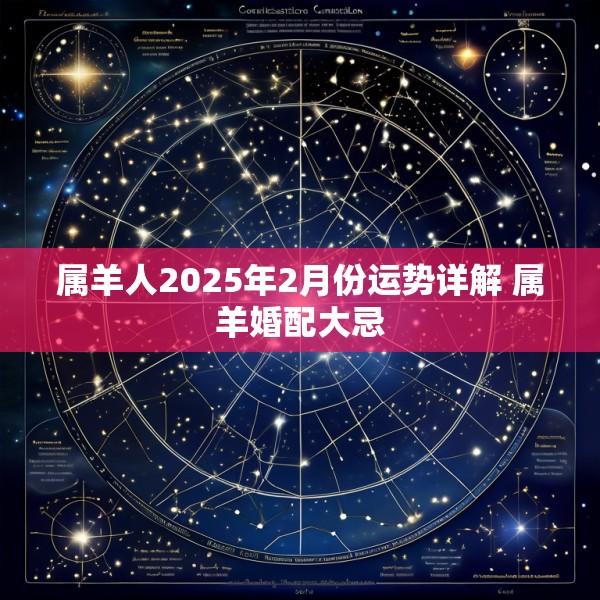 属羊人2025年2月份运势详解 属羊婚配大忌