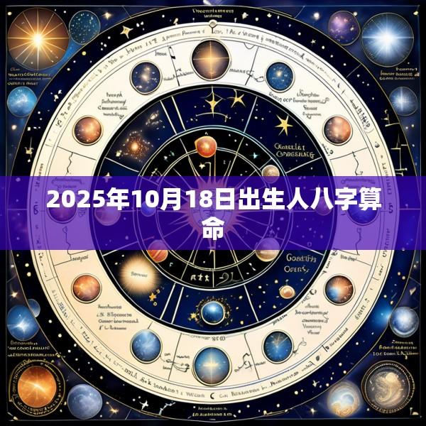 2025年10月18日出生人八字算命