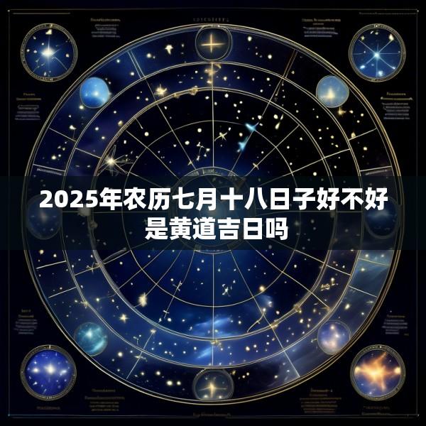 2025年农历七月十八日子好不好 是黄道吉日吗