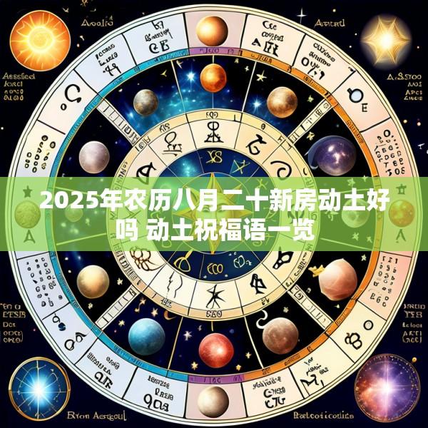 2025年农历八月二十新房动土好吗 动土祝福语一览