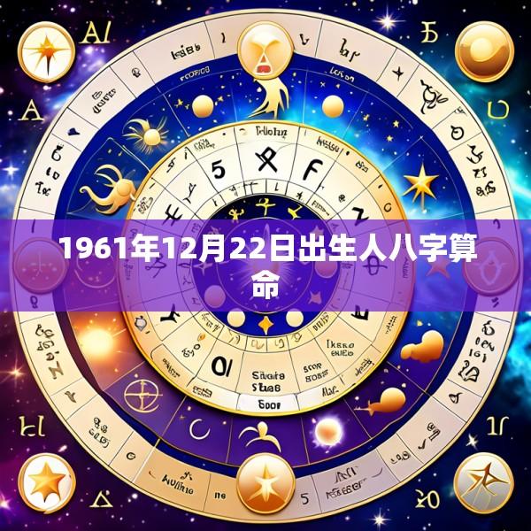 1961年12月22日出生人八字算命