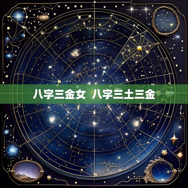 八字三金女  八字三土三金