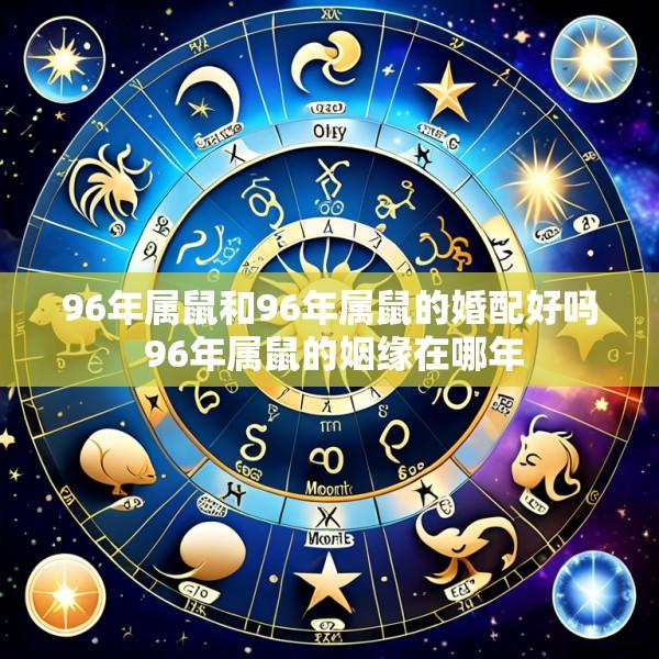 96年属鼠和96年属鼠的婚配好吗 96年属鼠的姻缘在哪年