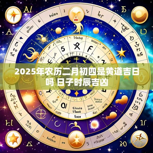 2025年农历二月初四是黄道吉日吗 日子时辰吉凶