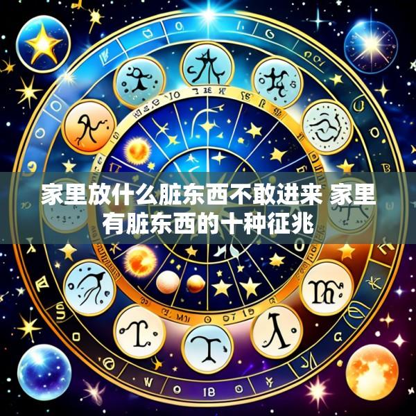 家里放什么脏东西不敢进来 家里有脏东西的十种征兆